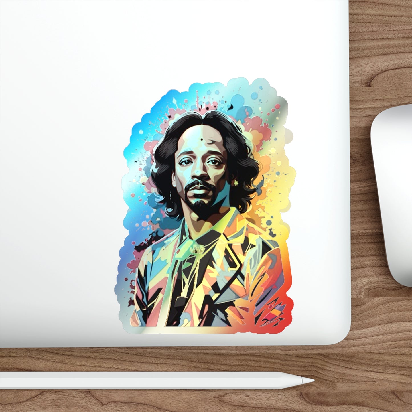 Katt Williams - Abstract Holographic Die-Cut Sticker