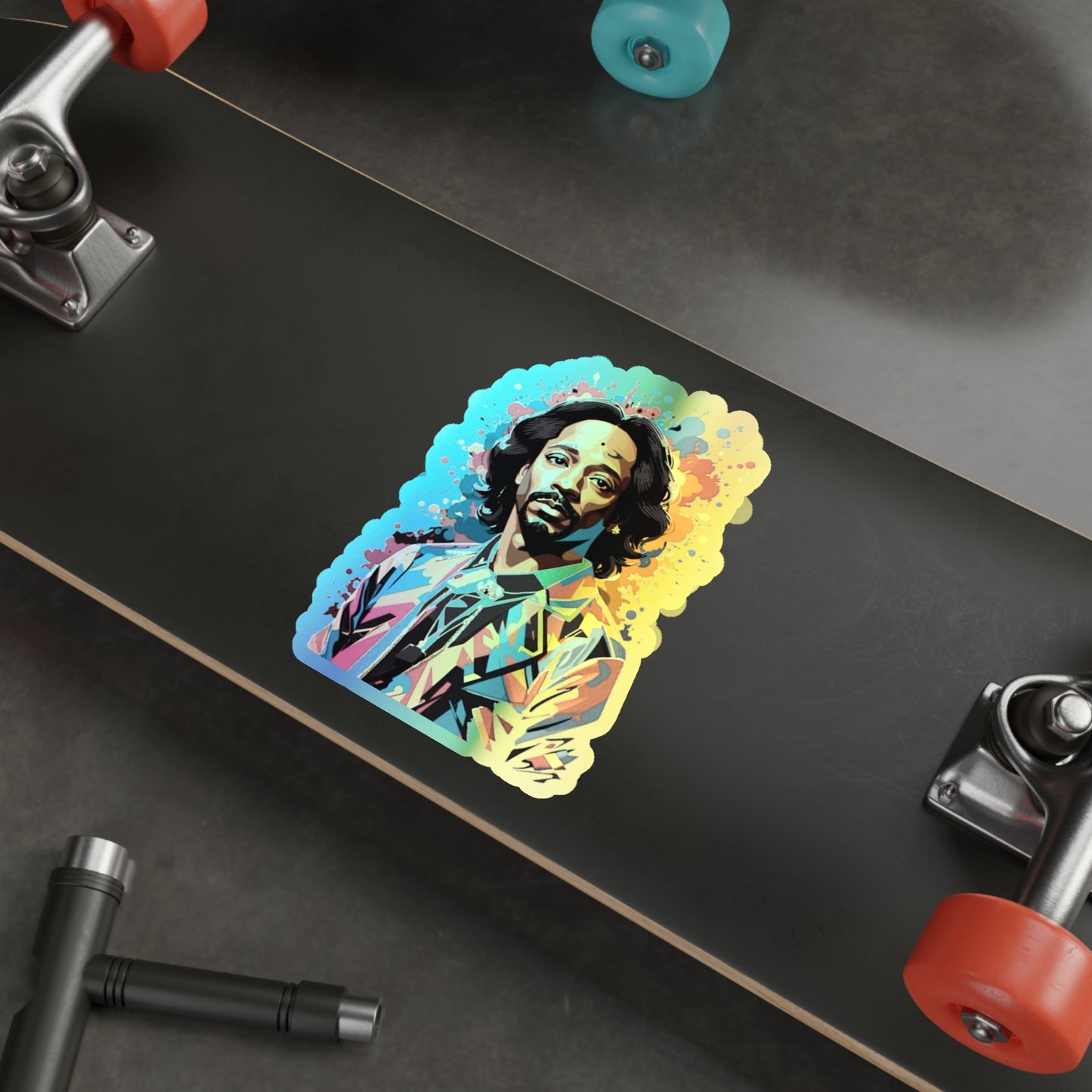 Katt Williams - Abstract Holographic Die-Cut Sticker