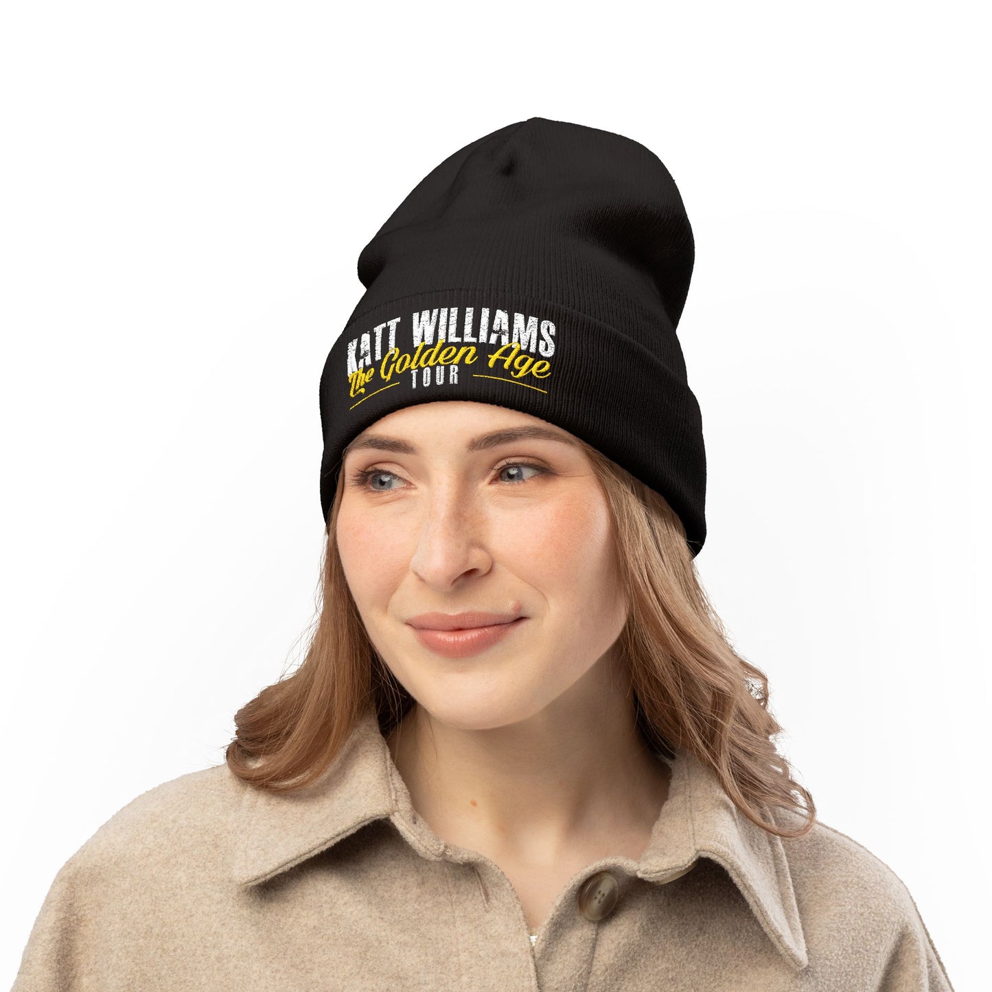 Katt Williams - "The Golden Age Tour" Black Embroidered Knit Beanie