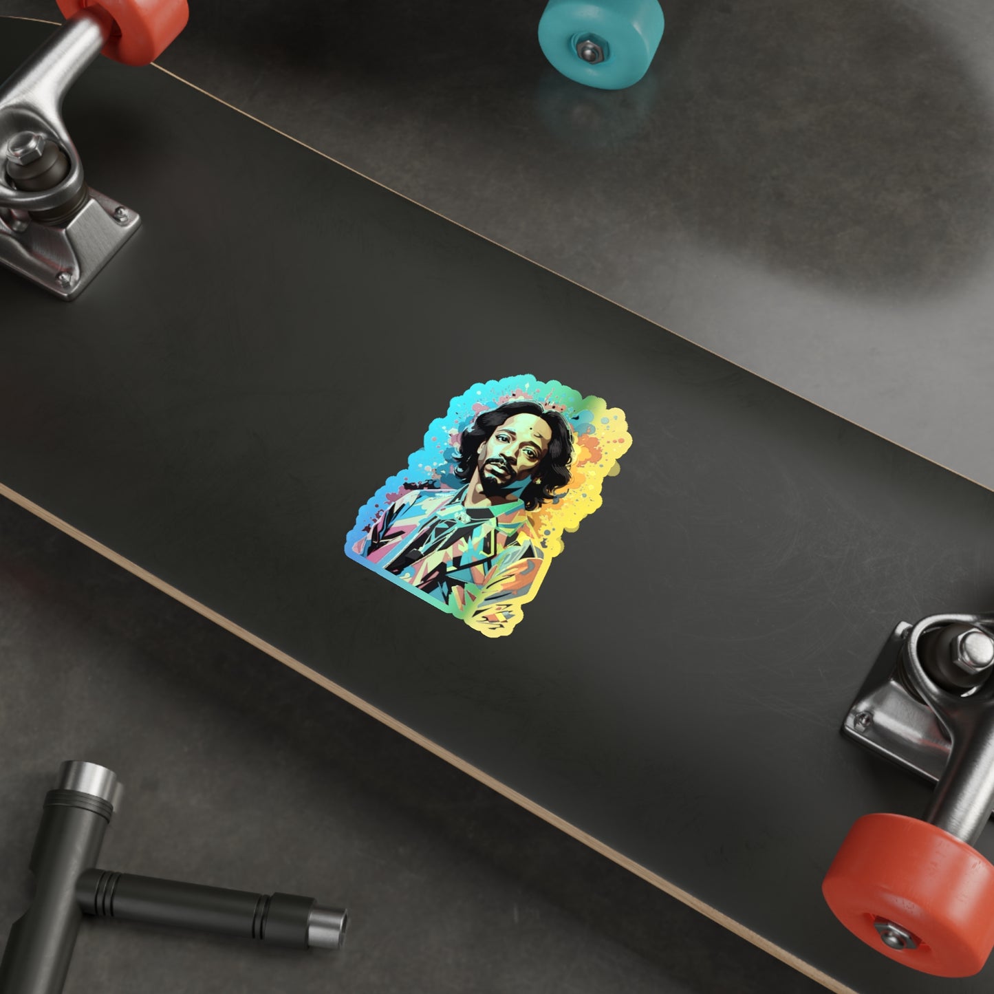 Katt Williams - Abstract Holographic Die-Cut Sticker