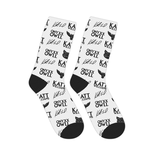 Katt Williams x Onyxx Owll - Black & White Mid-Calf Socks
