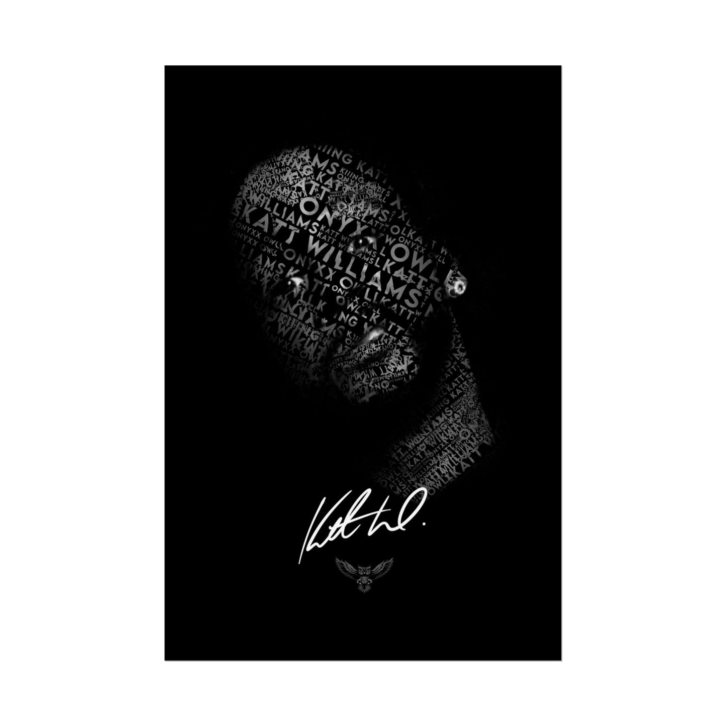 Katt Williams — Monochrome Portrait Poster