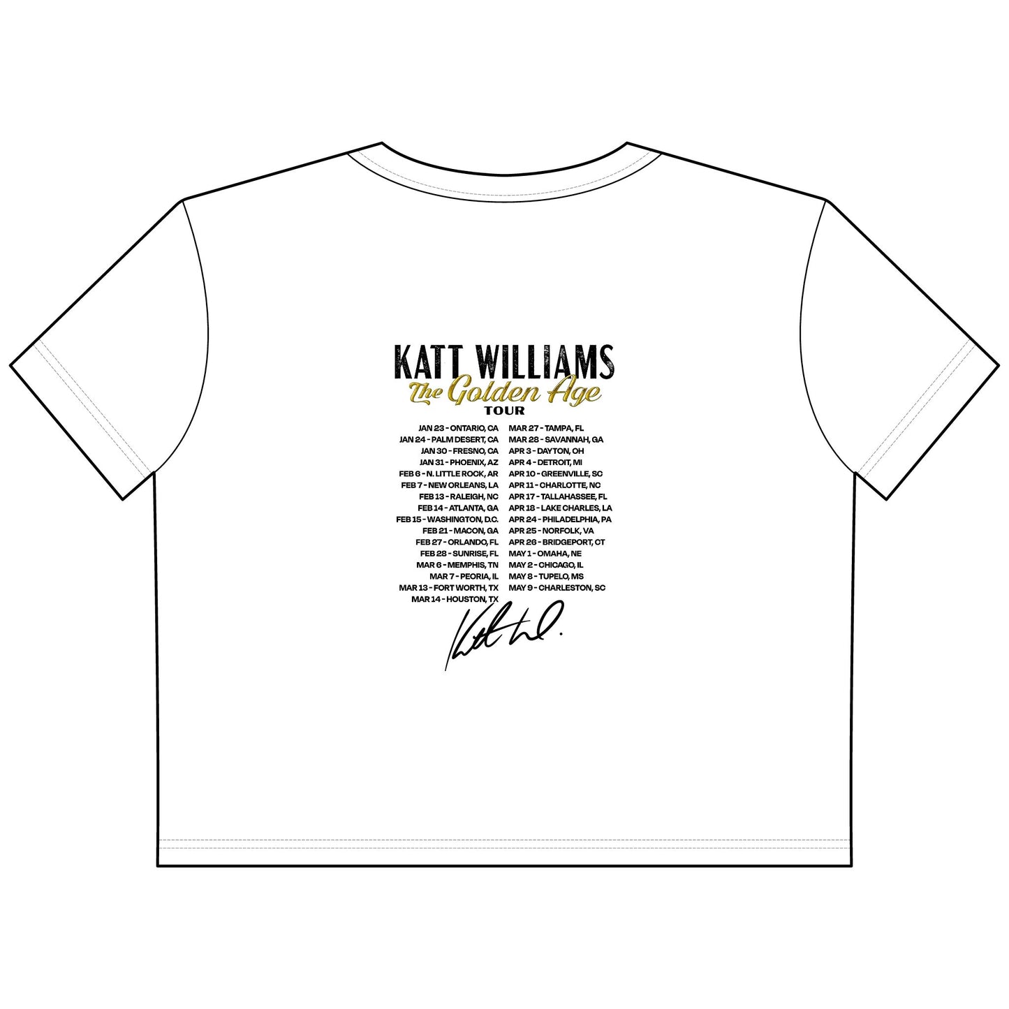 Katt Williams - Women's "Golden Age Tour" Original Cropped Tee