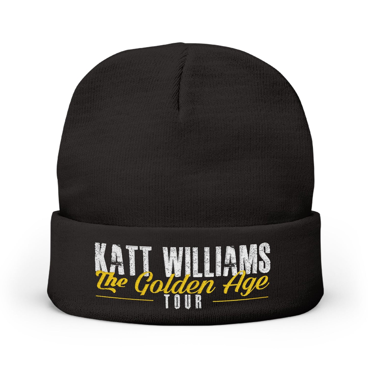 Katt Williams - "The Golden Age Tour" Black Embroidered Knit Beanie